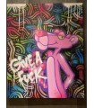 Pink Panther GIVE A FUCK by Mush Street Art