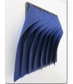 Art textile : voiles de coton bleu par Benoit Izard