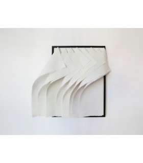Tableau voile de coton blanc par Benoit Izard
