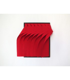 Art textile : voiles de coton rouge par Benoit Izard