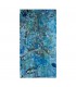 Peinture sur toile abstraite bleu pailleté par Flavie Bébéar