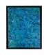 Peinture sur toile abstraite bleu et vert par flavie Bébéar