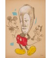 Mickey Wears Fang - drawing by Garth Bowden
